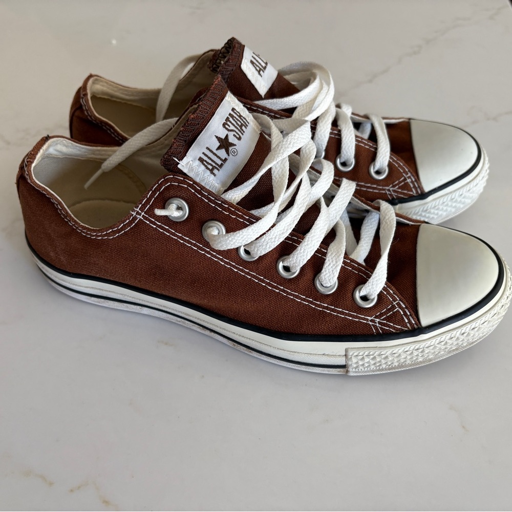 Converse Classic Brown and White Shoes